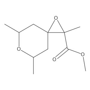 Methyl 2,5,7-trimethyl-1,6-dioxaspiro[2.5]octane-2-carboxylate结构式