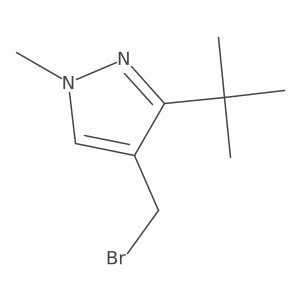 4-(bromomethyl)-3-tert-butyl-1-methyl-1H-pyrazole Structure