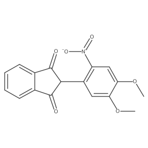 2-(4,5-Dimethoxy-2-nitrophenyl)-1H-indene-1,3(2H)-dione Structure