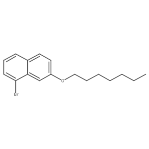 1-Bromo-7-heptoxynaphthalene结构式