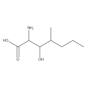 2-Amino-3-hydroxy-4-methylheptanoic acid结构式