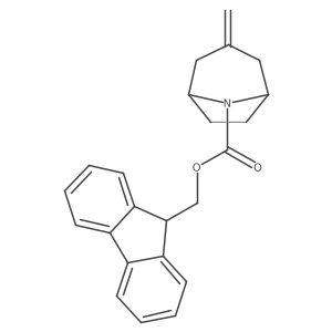 (9H-fluoren-9-yl)methyl 3-methylidene-8-azabicyclo[3.2.1]octane-8-carboxylate结构式