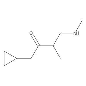 1-Cyclopropyl-3-methyl-4-(methylamino)butan-2-one结构式