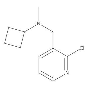 N-[(2-chloropyridin-3-yl)methyl]-N-methylcyclobutanamine结构式