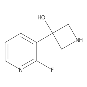 3-(2-Fluoropyridin-3-yl)azetidin-3-ol结构式