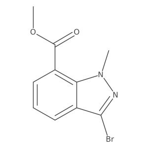Methyl 3-bromo-1-methyl-1H-indazole-7-carboxylate Structure
