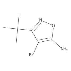 4-Bromo-3-(tert-butyl)isoxazol-5-amine Structure
