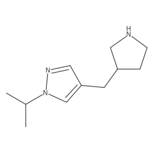 1-(propan-2-yl)-4-[(pyrrolidin-3-yl)methyl]-1H-pyrazole Structure