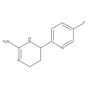 6-(5-Fluoropyridin-2-yl)-1,4,5,6-tetrahydropyrimidin-2-amine Structure
