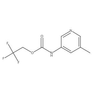 2,2,2-trifluoroethyl N-(5-methylpyridin-3-yl)carbamate结构式