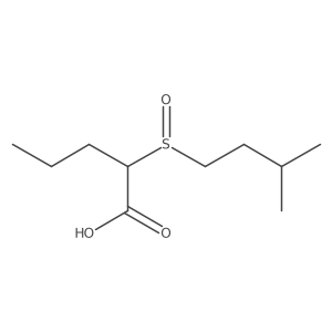 2-(3-Methylbutanesulfinyl)pentanoic acid结构式