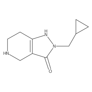2-(Cyclopropylmethyl)-4,5,6,7-tetrahydro-2H-pyrazolo[4,3-c]pyridin-3-ol Structure