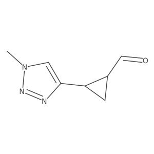 2-(1-Methyltriazol-4-yl)cyclopropane-1-carbaldehyde Structure