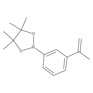 4,4,5,5-Tetramethyl-2-[3-(1-methylethenyl)phenyl]-1,3,2-dioxaborolane结构式