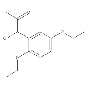 1-Chloro-1-(2,5-diethoxyphenyl)propan-2-one结构式