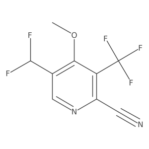 5-(Difluoromethyl)-4-methoxy-3-(trifluoromethyl)picolinonitrile结构式