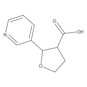 (2R,3R)-2-Pyridin-3-yloxolane-3-carboxylic acid Structure