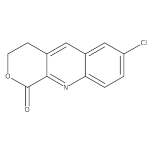 7-Chloro-3,4-dihydro-1H-pyrano[3,4-b]quinolin-1-one Structure
