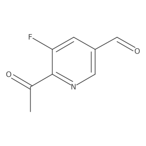 6-Acetyl-5-fluoronicotinaldehyde Structure