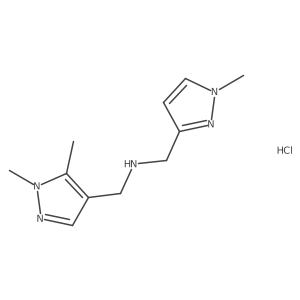 1-(1,5-dimethyl-1H-pyrazol-4-yl)-N-[(1-methyl-1H-pyrazol-3-yl)methyl]methanamine Structure