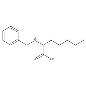 2-(Benzylamino)heptanoic acid Structure