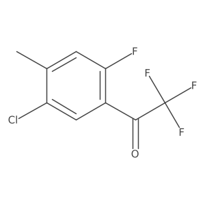 1-(5-Chloro-2-fluoro-4-methylphenyl)-2,2,2-trifluoroethanone结构式