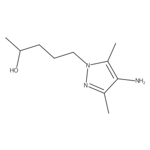 5-(4-amino-3,5-dimethyl-1H-pyrazol-1-yl)pentan-2-ol Structure