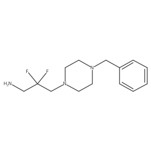 3-(4-Benzylpiperazin-1-yl)-2,2-difluoropropan-1-amine结构式