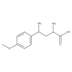2,4-Diamino-4-(4-methoxyphenyl)butanoic acid结构式