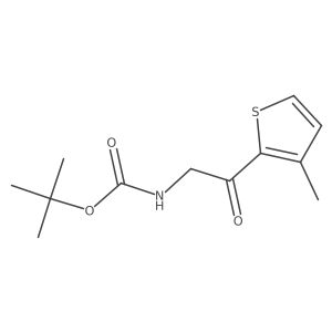 tert-butyl N-[2-(3-methylthiophen-2-yl)-2-oxoethyl]carbamate Structure