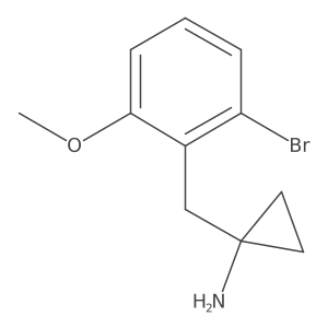 1-[(2-Bromo-6-methoxyphenyl)methyl]cyclopropan-1-amine结构式