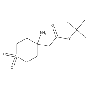 Tert-butyl 2-(4-amino-1,1-dioxo-1lambda6-thian-4-yl)acetate Structure