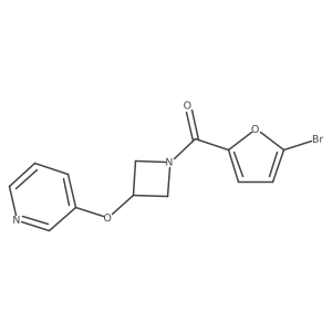 (5-Bromofuran-2-yl)(3-(pyridin-3-yloxy)azetidin-1-yl)methanone Structure