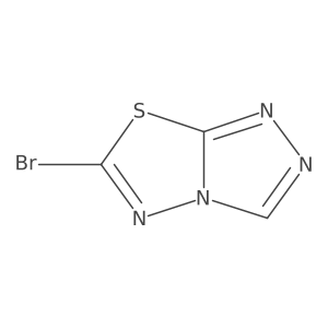 6-Bromo-[1,2,4]triazolo[3,4-b][1,3,4]thiadiazole结构式