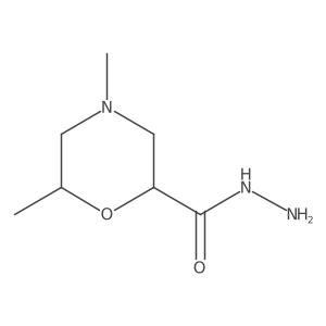 4,6-Dimethylmorpholine-2-carbohydrazide结构式
