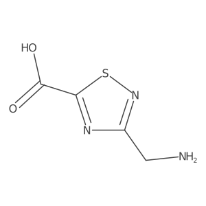3-(Aminomethyl)-1,2,4-thiadiazole-5-carboxylic acid Structure