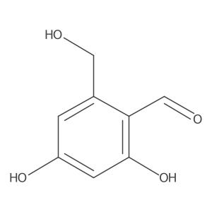 2,4-Dihydroxy-6-(hydroxymethyl)benzaldehyde结构式