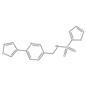 N-((6-(furan-3-yl)pyridin-3-yl)methyl)thiophene-2-sulfonamide Structure