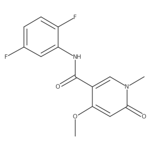 N-(2,5-difluorophenyl)-4-methoxy-1-methyl-6-oxo-1,6-dihydropyridine-3-carboxamide Structure