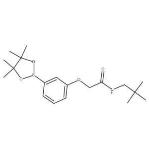 N-neopentyl-2-[3-(4,4,5,5-tetramethyl-1,3,2-dioxaborolan-2-yl)phenoxy]acetamide Structure
