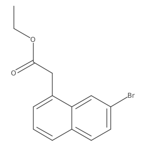 Ethyl 7-bromo-1-naphthaleneacetate Structure