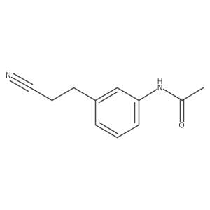 N-[3-(2-cyanoethyl)phenyl]acetamide Structure