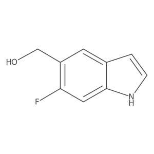(6-Fluoro-1H-indol-5-yl)methanol结构式