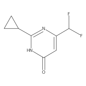 2-Cyclopropyl-6-(difluoromethyl)pyrimidin-4-ol Structure