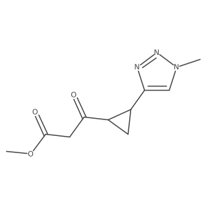 Methyl 3-(2-(1-methyl-1H-1,2,3-triazol-4-yl)cyclopropyl)-3-oxopropanoate结构式