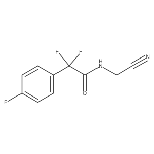 N-(cyanomethyl)-2,2-difluoro-2-(4-fluorophenyl)acetamide Structure