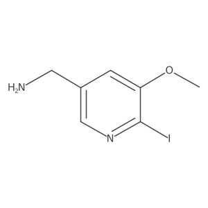 6-Iodo-5-methoxy-3-pyridinemethanamine Structure
