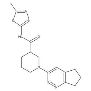 1-{5H,6H,7H-cyclopenta[c]pyridazin-3-yl}-N-(5-methyl-1,3,4-thiadiazol-2-yl)piperidine-3-carboxamide Structure