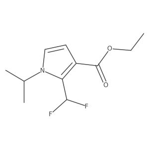 ethyl 2-(difluoromethyl)-1-(propan-2-yl)-1H-pyrrole-3-carboxylate Structure