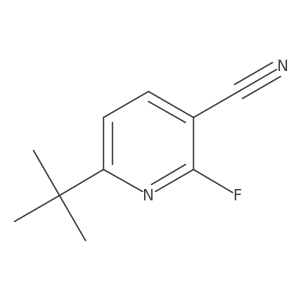 6-(Tert-butyl)-2-fluoronicotinonitrile Structure